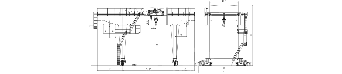 double beam gantry crane