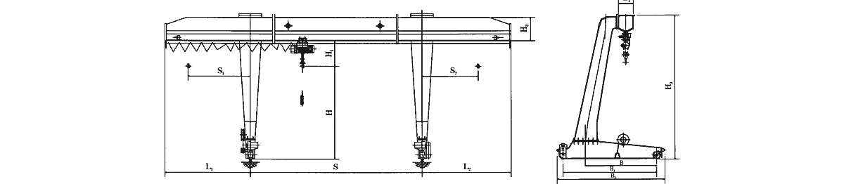 single beam gantry crane