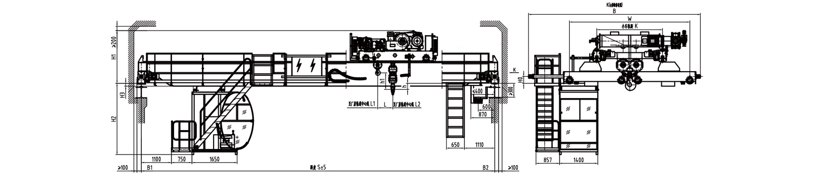 European bridge crane